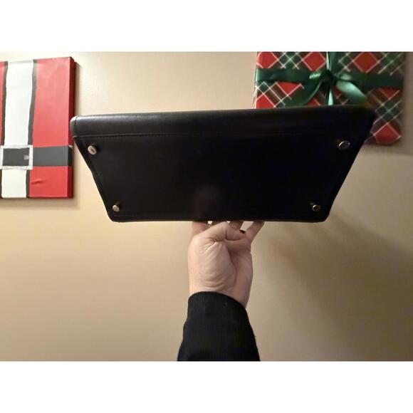 Kate Spade Black Leather Tote Handbag with Matching Wallet - Picture 4 of 8